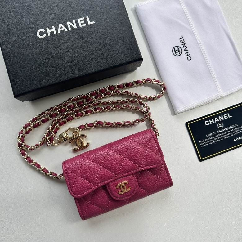 Mini sac CC Rose rouge